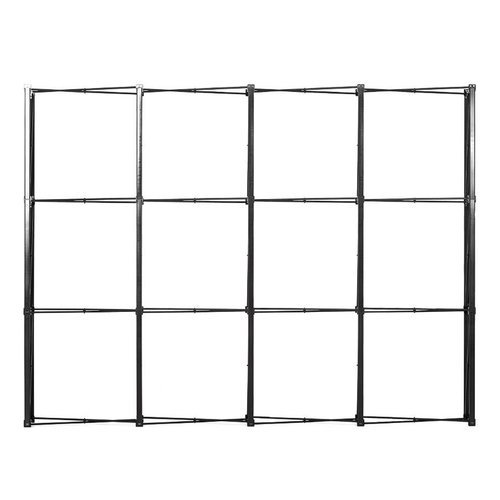 Sistema di display pop-up nero, dritto.