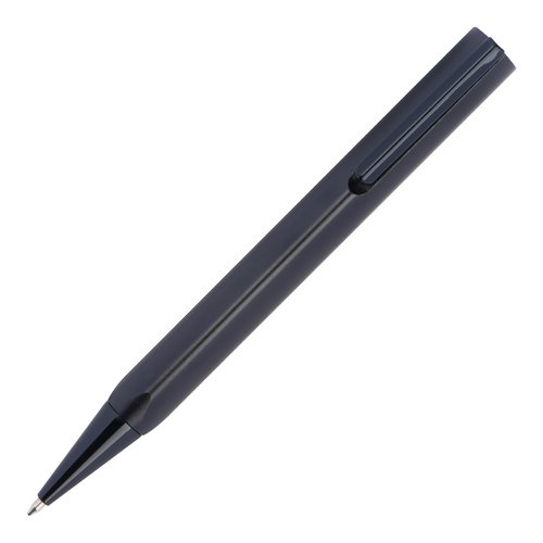 Set da scrittura nero con penna a sfera e custodia.