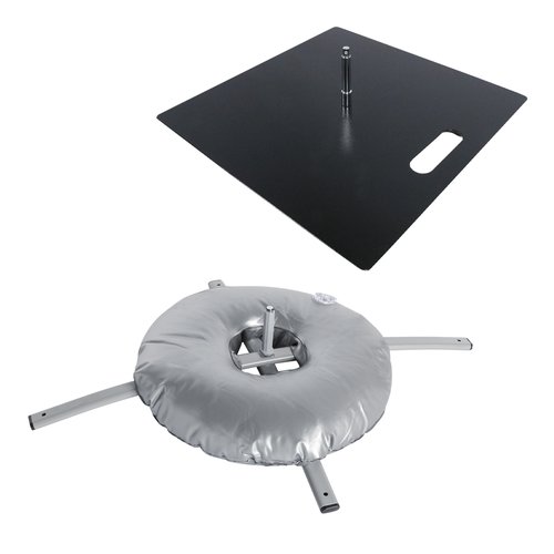Parti del sistema in metallo e plastica.