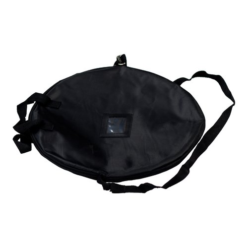 Beach banner nero con funzione pop-out e borsa di trasporto.