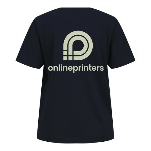 T-shirt blu navy in cotone organico a maniche corte.