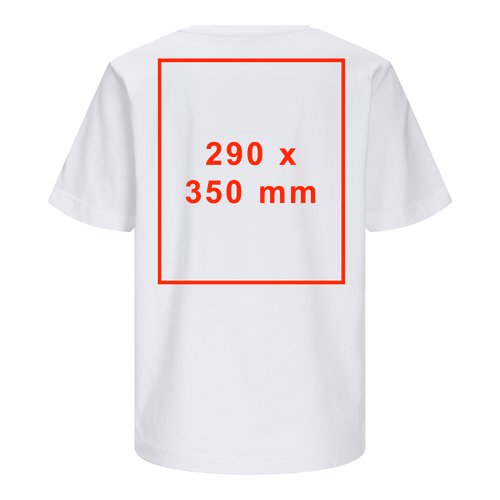 T-shirt bianca da donna in materiale premium con maniche corte.