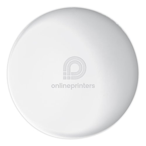 Palla antistress bianca in schiuma da stringere.