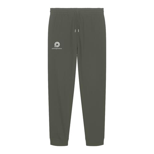 Pantaloni da jogging color kaki in cotone biologico con coulisse.