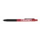 Penna a sfera rossa con penna touch e clip.