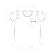T-shirt da donna in cotone con scollo rotondo e maniche corte.