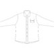 Camicia chiara in cotone a maniche lunghe con abbottonatura.
