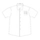 Camicia a maniche corte con abbottonatura e colletto.