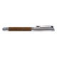 Penne stilografica color legno con clip in metallo.