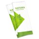 Brochure in carta naturale con piega centrale.