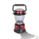 Lampada da campeggio a LED rossa con maniglia e interruttore a manopola.