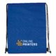 Borsa termica/sportiva 2 in 1 blu con coulisse.