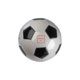 Pallone da calcio bianco e nero in materiale sintetico.