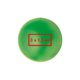 Palla antistress verde in gomma da stringere.