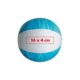 Pallone da spiaggia blu in plastica, gonfiabile.