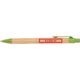 Penna a sfera bicolore in bamboo con clip.