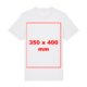 T-shirt bianca in cotone a maniche corte.
