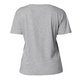 T-shirt in cotone grigio m�lange da donna.
