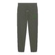 Pantaloni da jogging in cotone kaki con elastico in vita e coulisse.