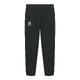 Pantaloni da jogging neri in cotone organico con coulisse.