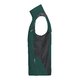 Gilet da lavoro verde scuro/nero in misto poliestere-cotone con tasche con zip.