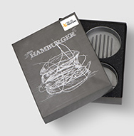 Pressa per hamburger con pennello in silicone Texas