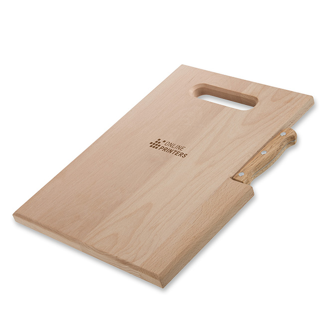 Tagliere in legno con coltello Lizzano