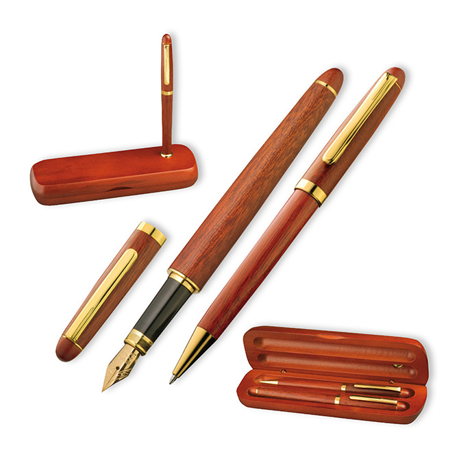 Set da scrivania in legno Oxford