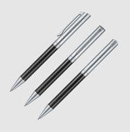 Penna a sfera in metallo senator Carbon Line