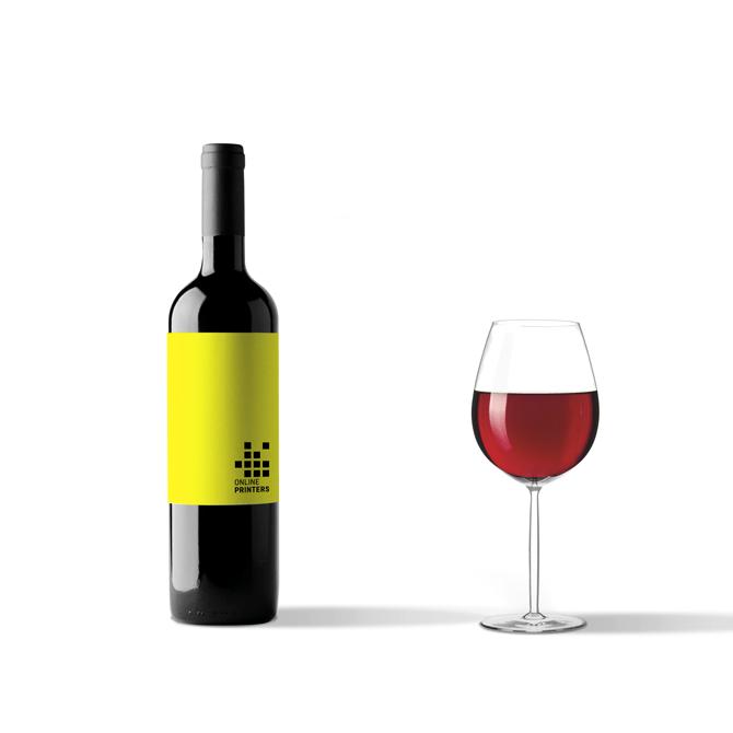 Etichette per vini neon