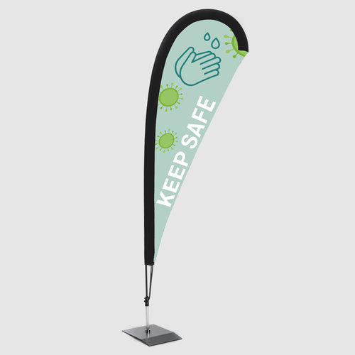 Dropflag incl. stampa, 49,0 x 179,0 cm 1