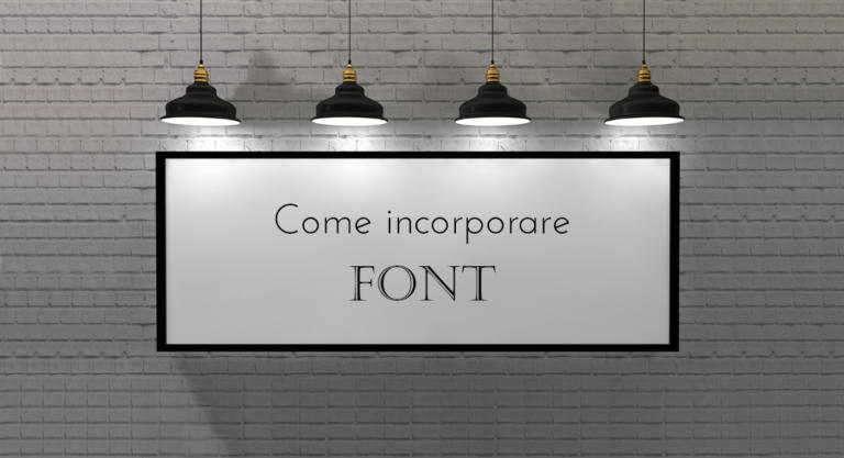 Come incorporare font con InDesign, Photoshop e Illustrator